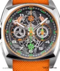 Cyrus Dice Saffron Steel Watch