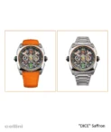 Cyrus Dice Saffron Steel Watch