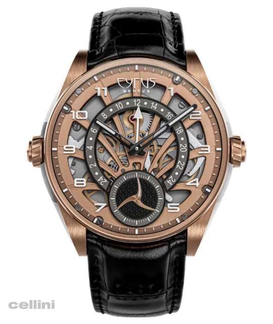 Cyrus Dominion GMT Rose Gold Watch