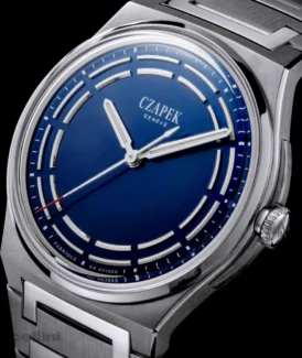 Czapek Antarctique Dark Sector Cosmic Blue Titanium Watch