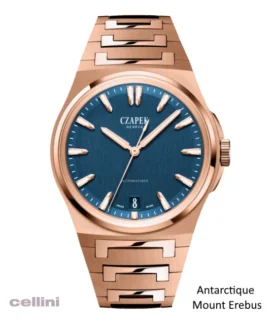 Czapek Antarctique Mount Erebus Deep Blue Watch