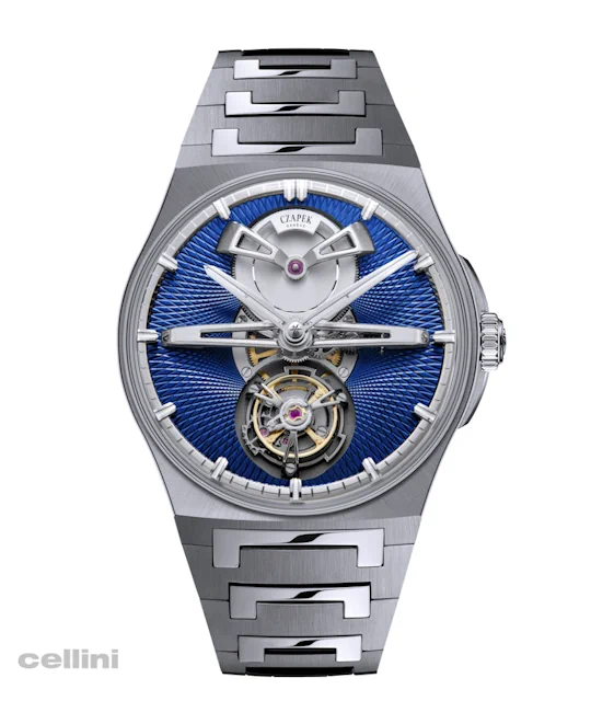 Czapek Antarctique Titanium Cosmic Blue Watch