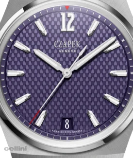 Czapek Antarctique Afterglow purple stainless steel watch