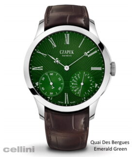 Czapek Quai Des Bergues Emerald Green L