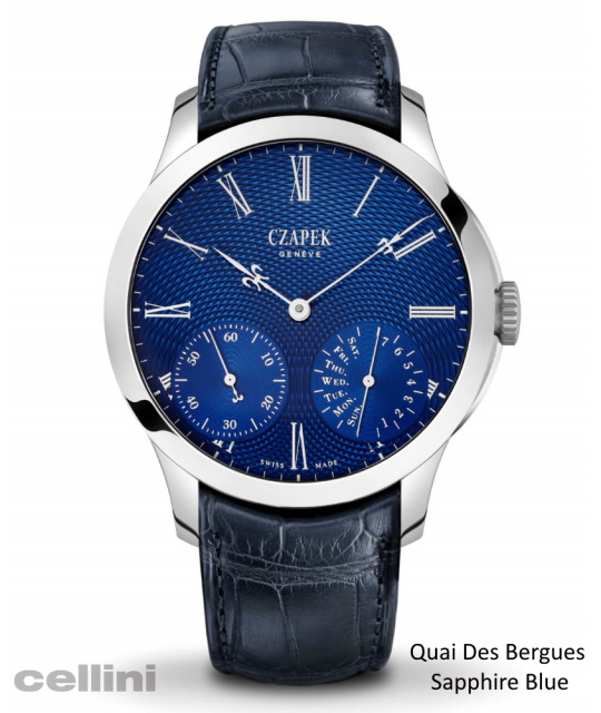 Czapek Quai Des_Bergues Sapphire Blue L_