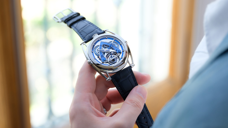 De Bethune DB28 Steel Wheels Sapphire Tourbillon