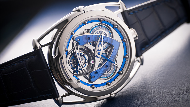 De Bethune DB28 Steel Wheels Sapphire Tourbillon