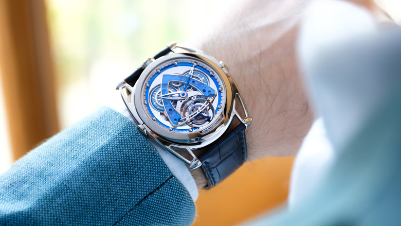 De Bethune DB28 Steel Wheels Sapphire Tourbillon