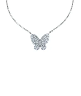 Demasso White Gold Butterfly Pendant 1GA0270205-2