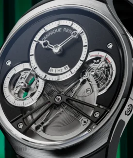 Dominique Renaund Pulse60 Black Dial Titanium Watch