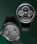 Dominique Renaund Pulse60 Black Dial Titanium Watch