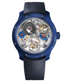 Double Tourbillon 30° Technique Blue Ceramic