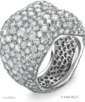 Faberge Emotion White Gold Diamond Grande Ring