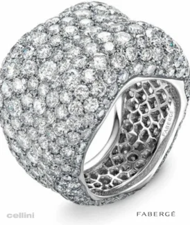 Faberge Emotion White Gold Diamond Grande Ring