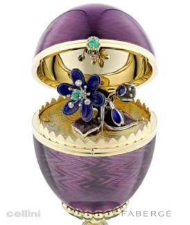 Fabergé Heritage Limited Edition Guilloché Enamel Anemone Surprise Egg