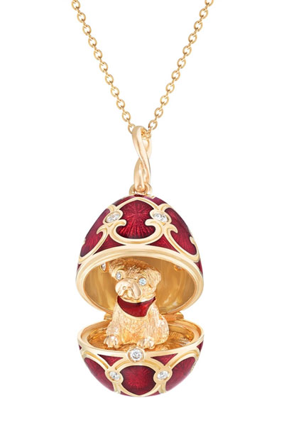 cartier gold rat pendant