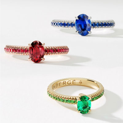 Faberge Color of Love Rings