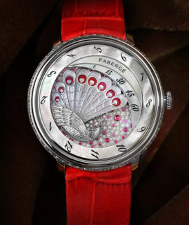 Faberge Peacock Compliquée Red