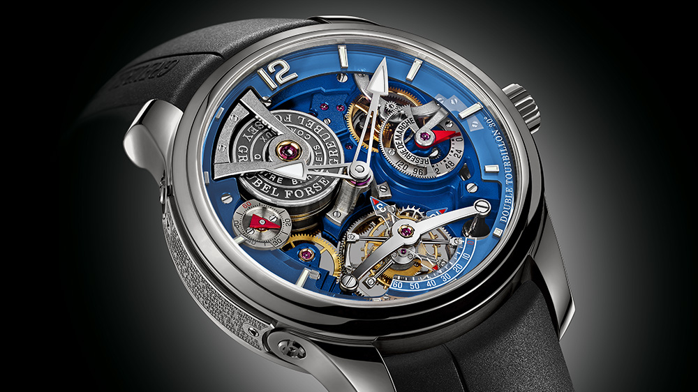 BaselWorld 2018: The Double Tourbillon Technique Blue from Greubel Forsey