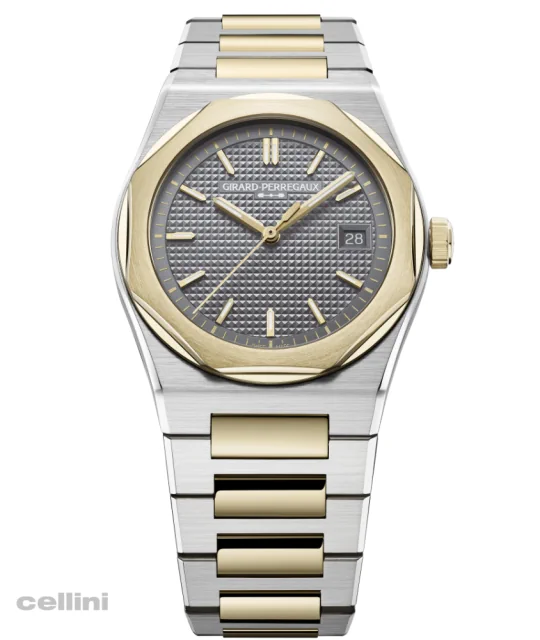 Girard Perregaux Laureato Fifty gold watch
