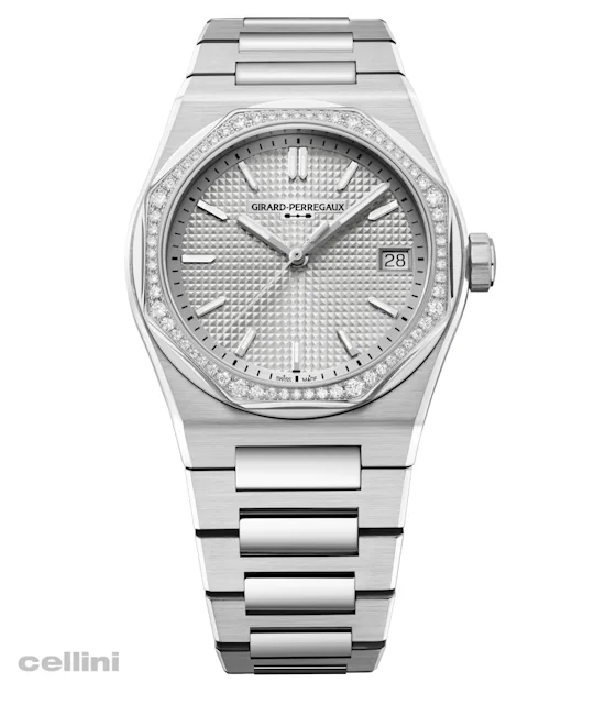 Girard-Perregaux Laureato FIFTY 36mm Stainless Steel and Diamond Watch