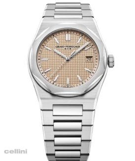 Girard Perregaux Laureato FIFTY 39mm Salmon 81008-11-3627 Stainless Steel Watch