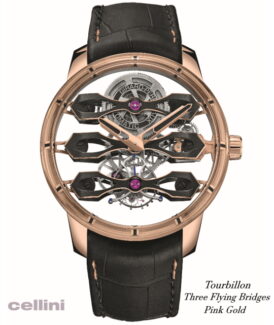 Girard-Perregaux GP Tourbillon with 3 Flying Bridges - Pink Gold