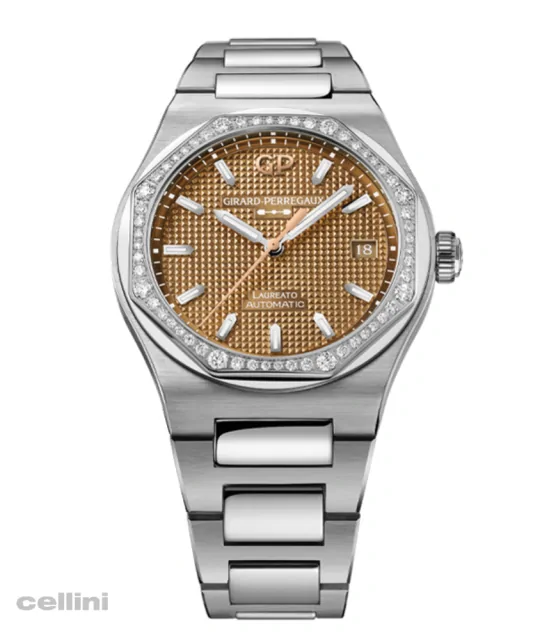 Girard-Perregaux Laureato 38mm copper with diamonds