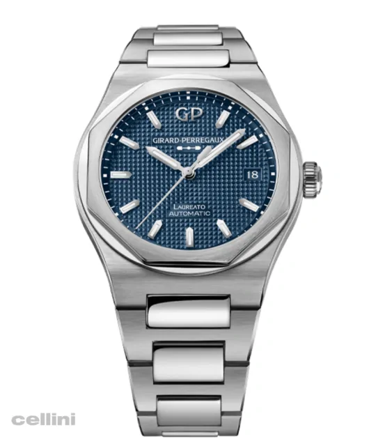 Girard-Perregaux Laureato 38mm midnight blue Stainless steel watch