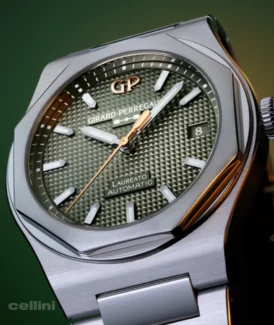 Girard-Perregaux Laureato 38mm Sage Green Stainless steel watch