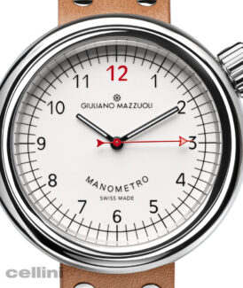 Giuliano Mazzuoli Manometro Compressed Polished Watch