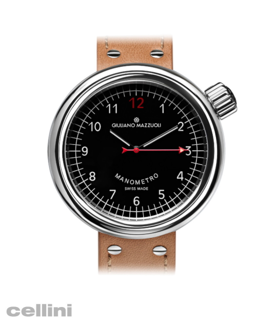 Giuliano Mazzuoli Manometro Compressed Polished Watch