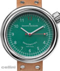 Giuliano Mazzuoli Manometro Compressed Polished Green Dial Watch