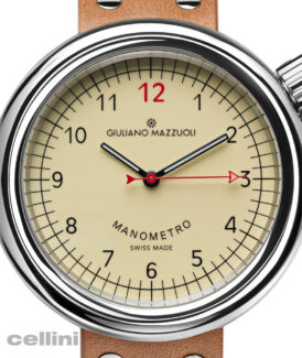 Giuliano Mazzuoli Manometro Compressed Polished Watch