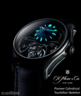 H Moser Pioneer Cylindrical Tourbillon Skeleton
