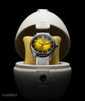 H Moser Pioneer Center Seconds Sunny Side Up Stainless Steel Watch