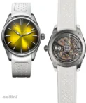 H Moser Pioneer Center Seconds Sunny Side Up Stainless Steel Watch