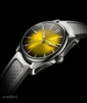 H Moser Pioneer Center Seconds Sunny Side Up Stainless Steel Watch