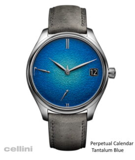 H.Moser Perpetual Calendar Tantalum Blue