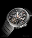 H.Moser STEAMLINER Openworked Stainless Steel Watch