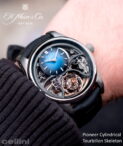 H Moser Pioneer Cylindrical Tourbillon Skeleton