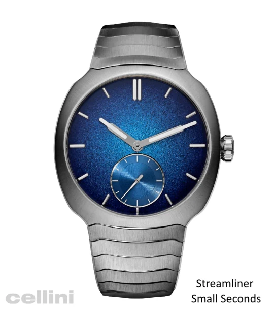 HM STREAMLINER Small Seconds with MICRO ROTOR Blue Enamel Watch