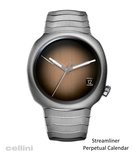 Streamliner Perpetual Calendar Concept Smoked Salmon Watch