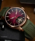 HMoser Pioneer Tourbillon Burgundy_3805-0400- gold watch