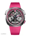 HMoser Streamliner- ALPINE DRIVERS Pink Edition Stainless Steel Watch