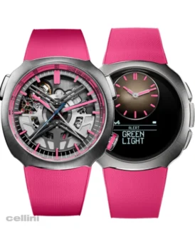 HMoser Streamliner- ALPINE DRIVERS Pink Edition Stainless Steel Watch