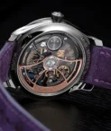 HMoser 1201-1200 Endeavour Centre Seconds Stainless steel Purple Enamel Watch