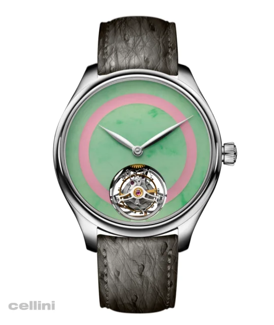 HMoser 1805-1206 Endeavour Tourbillon Concept Pop Jade Stainless Steel watch