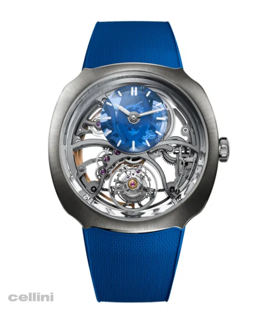 H.Moser & Cie. Steamliner Cylindrical Tourbillon Alphine Edition Stainless Steel Watch