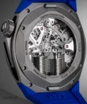 HYT S1 Beadblasted Titanium Blue Watch